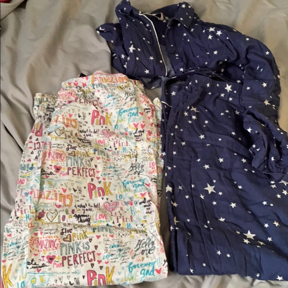 Pink and Victoria secret pajamas